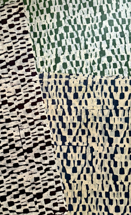 Papier peint népalais Fragments - 3 couleurs disponibles