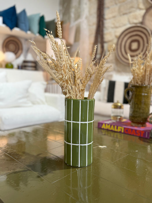 Vase carrelé - 4 couleurs disponibles