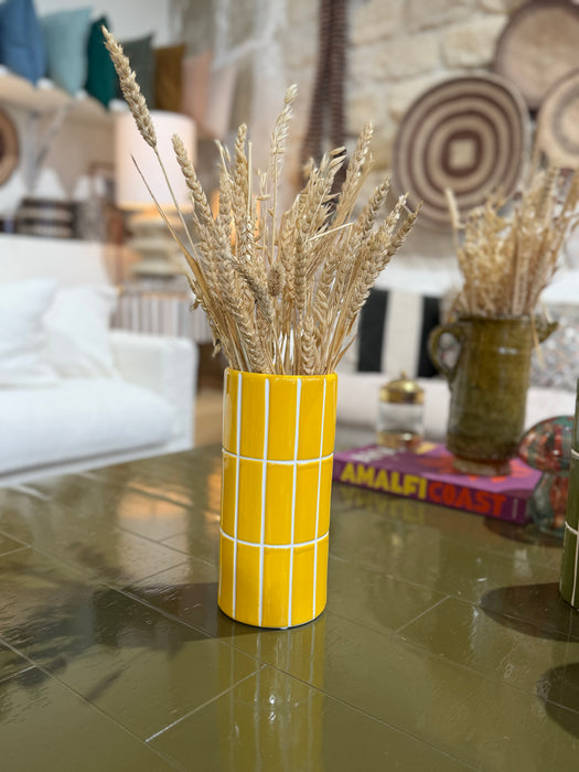 Vase carrelé - 4 couleurs disponibles