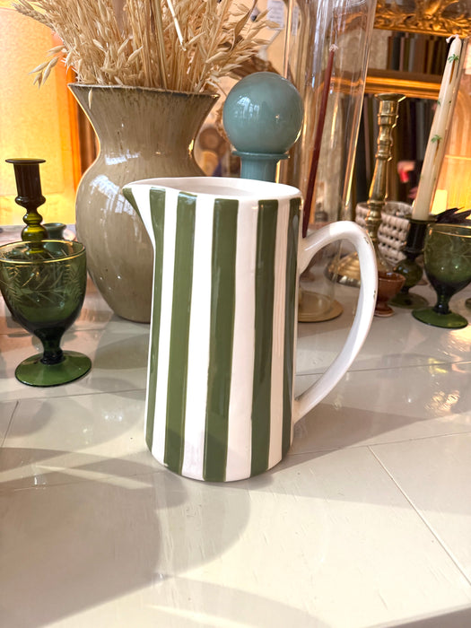 Pichet vase Juliette à rayures - 4 couleurs disponibles