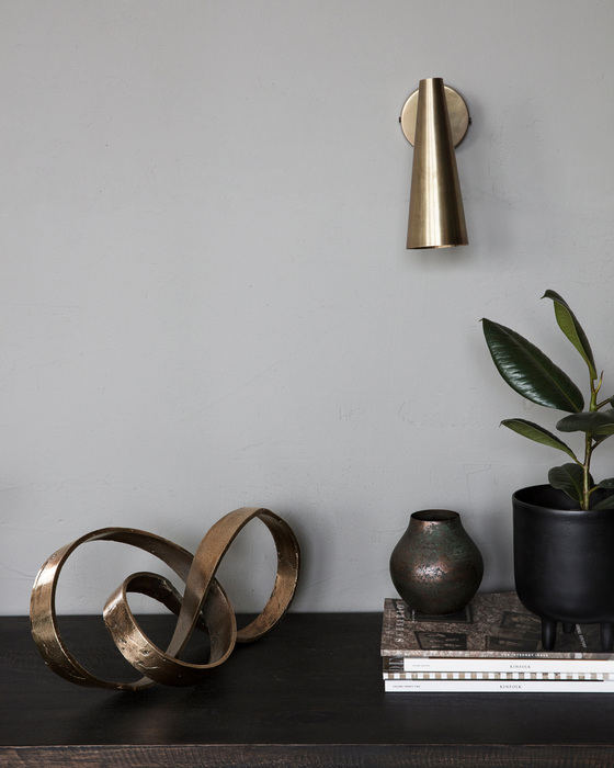 Scupture à poser Spirale en laiton