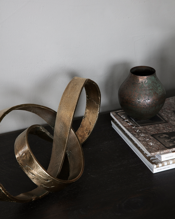 Scupture à poser Spirale en laiton