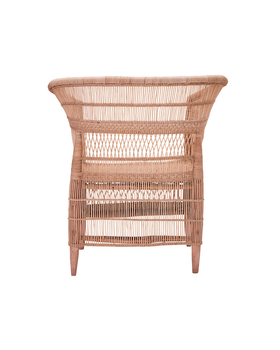 Chaise en rotin avec accoudoir