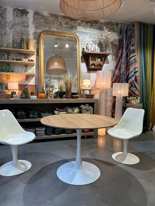 Table tulipe EXPO plateau chêne