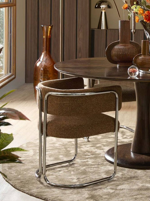 Fauteuil de table modernisme revisité, esprit 70s