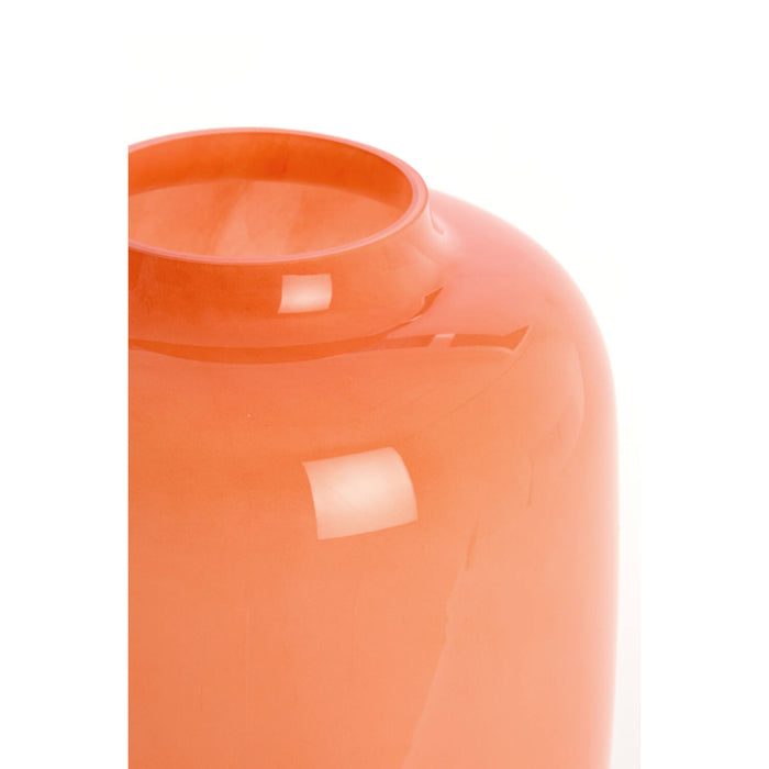 Vase DONNA en verre orange