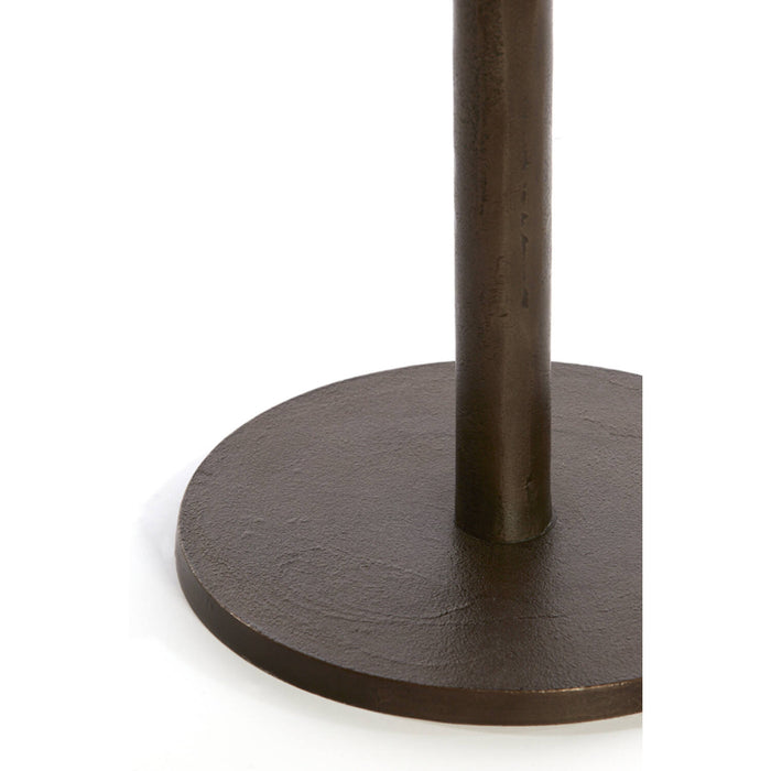 Table basse SERGE en pierre et métal - 2 tailles disponibles