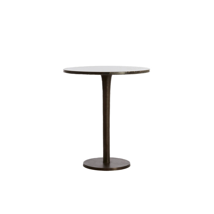 Table basse SERGE en pierre et métal - 2 tailles disponibles