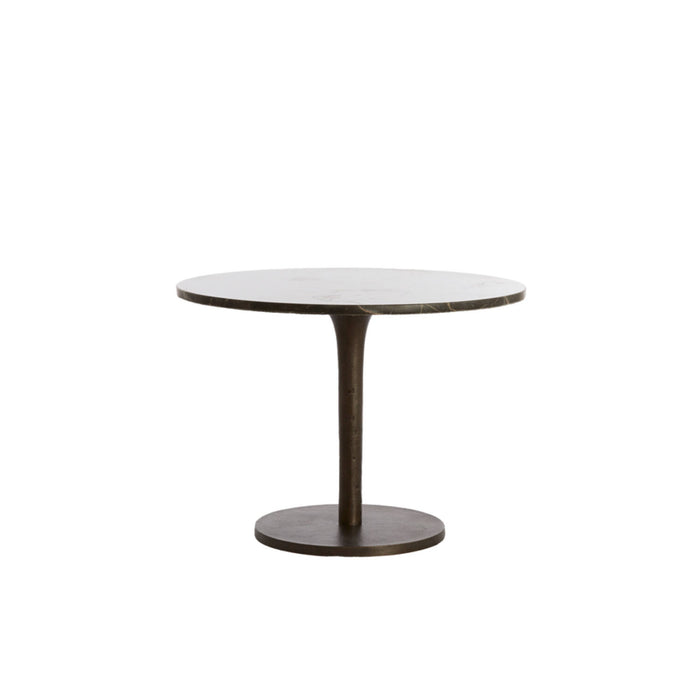 Table basse SERGE en pierre et métal - 2 tailles disponibles
