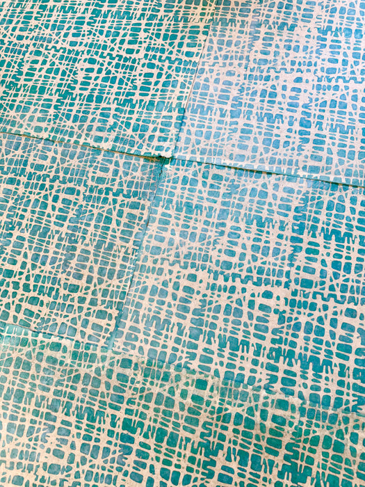 Papier peint népalais Bauhaus - 3 couleurs disponibles