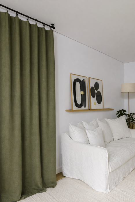 Rideau en lin - plusieurs couleurs disponibles