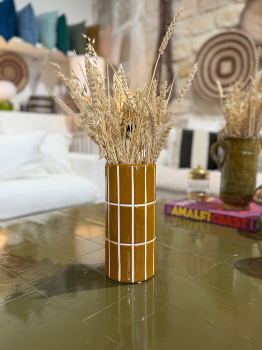 Vase carrelé - 4 couleurs disponibles