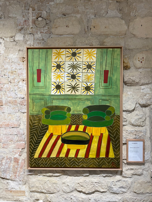 Toile Tableau "Quelque part en Sicile" 120x94 cm