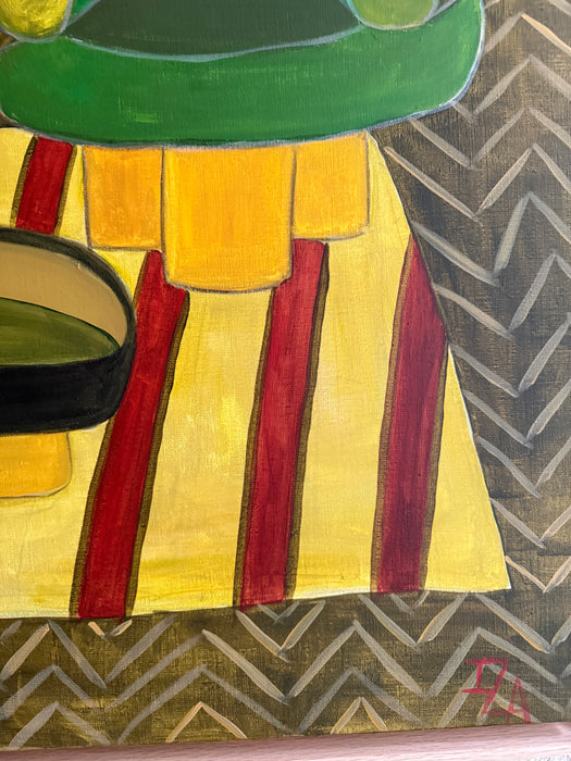 Toile Tableau "Quelque part en Sicile" 120x94 cm