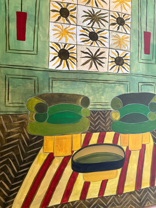 Toile Tableau "Quelque part en Sicile" 120x94 cm