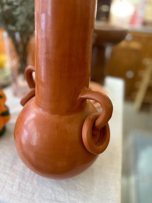 Vase oreilles en Tadelakt terracotta