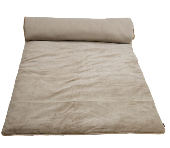 Sofa cover en velours uni bourdon naturel - plusieurs couleurs disponibles