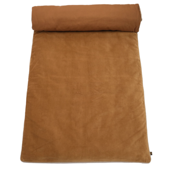Sofa cover en velours uni bourdon naturel - plusieurs couleurs disponibles