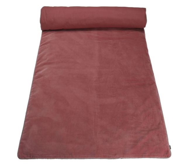 Sofa cover en velours uni bourdon naturel - plusieurs couleurs disponibles