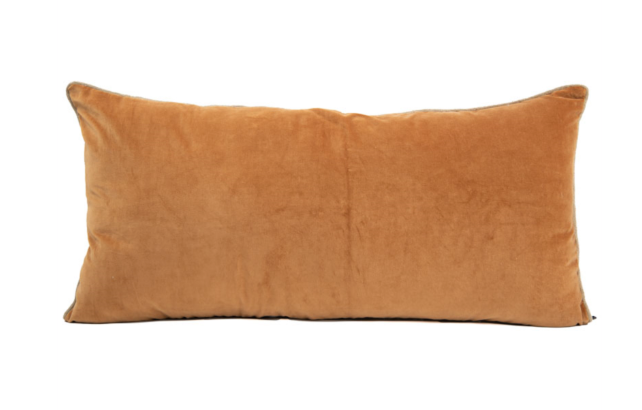 Housse de coussin rectangulaire en velours bourdon naturel - plusieurs couleurs disponibles