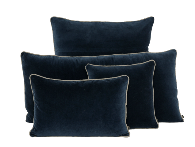 Housse de coussin rectangulaire en velours bourdon naturel - plusieurs couleurs disponibles