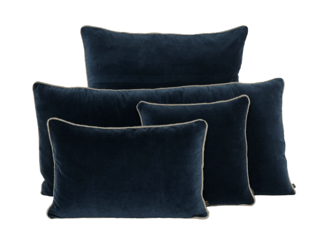 Housse de coussin rectangulaire en velours bourdon naturel - plusieurs couleurs disponibles