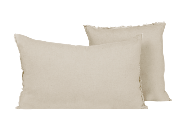 Housse de coussin en lin et coton - 14 couleurs disponibles