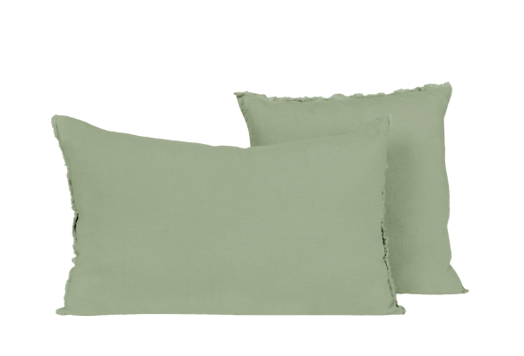 Housse de coussin en lin et coton - 14 couleurs disponibles