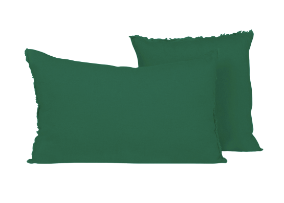 Housse de coussin en lin et coton - 14 couleurs disponibles