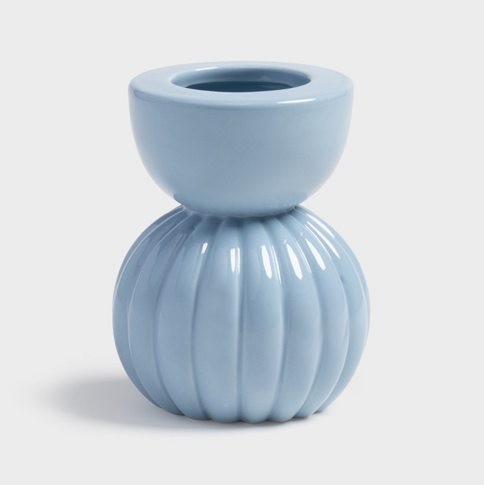 Petit vase bleu glacier