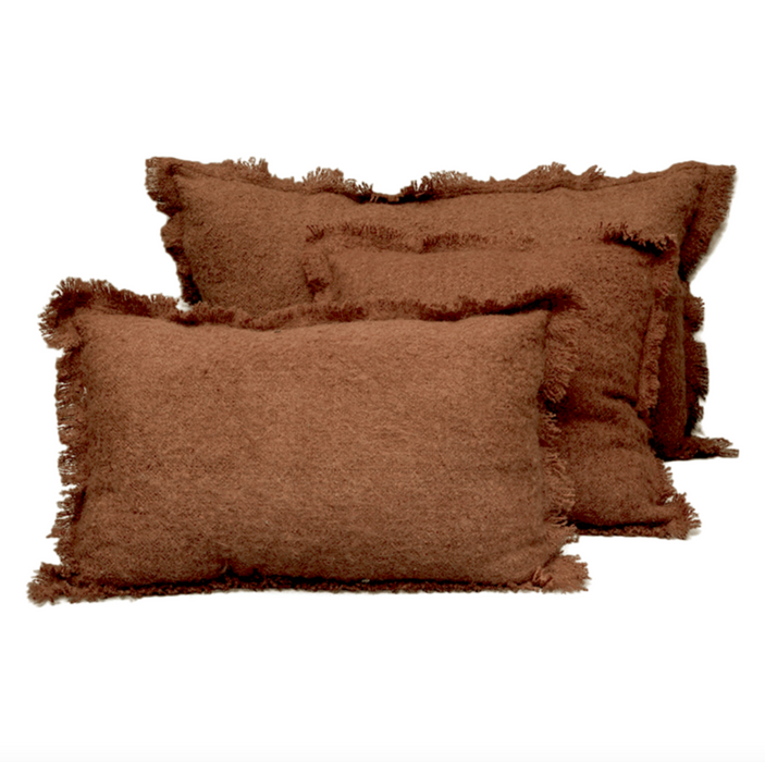 Housse de coussin mohair carré - plusieurs coloris disponibles