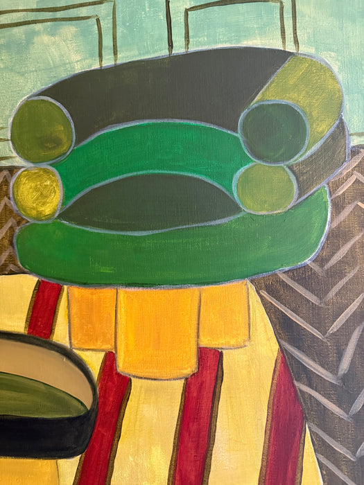 Toile Tableau "Quelque part en Sicile" 120x94 cm