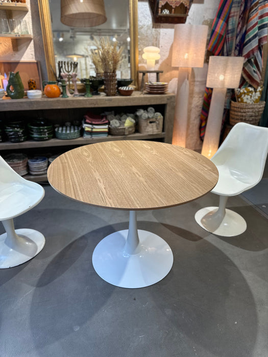 Table tulipe EXPO plateau chêne