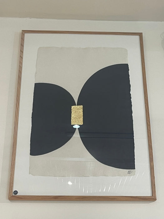 Encre de chine et feuille d'or sur papier de chanvre - 2 tailles disponibles