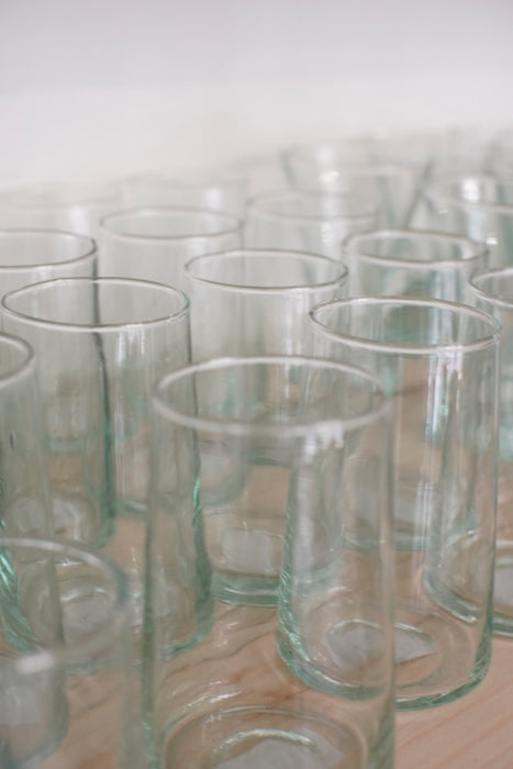 6 verres beldis transparents - 3 modèles disponibles