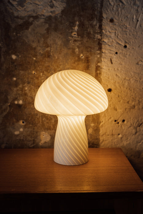 Lampe champignon blanc brillant
