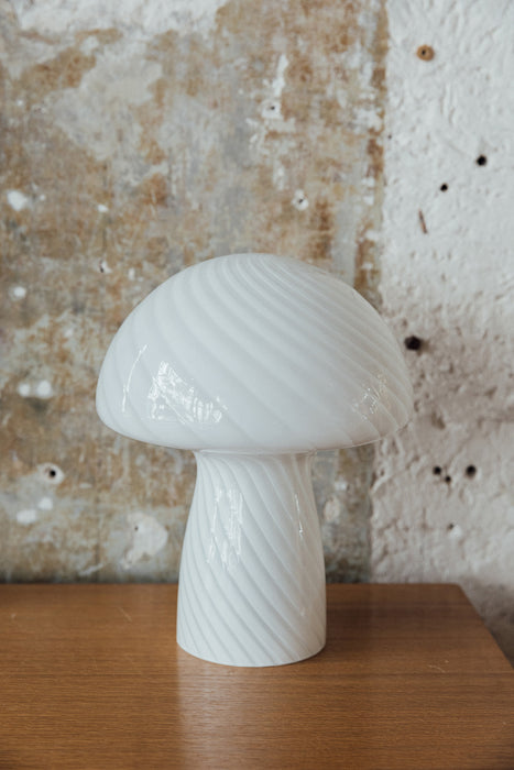 Lampe champignon blanc brillant