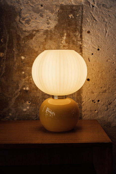 Lampe globe en verre - plusieurs coloris disponibles