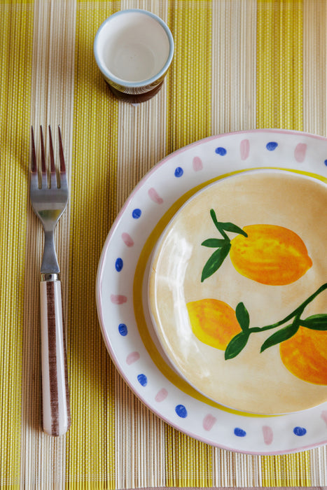 Petite assiette citron - 4 couleurs disponibles