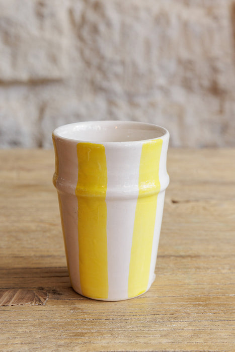 Grand mug rayé - plusieurs coloris disponibles