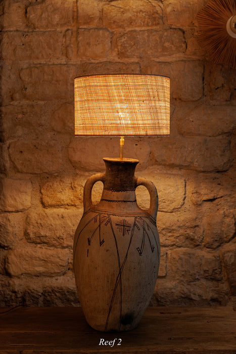 Lampe artisanale jarre berbère - pièces uniques