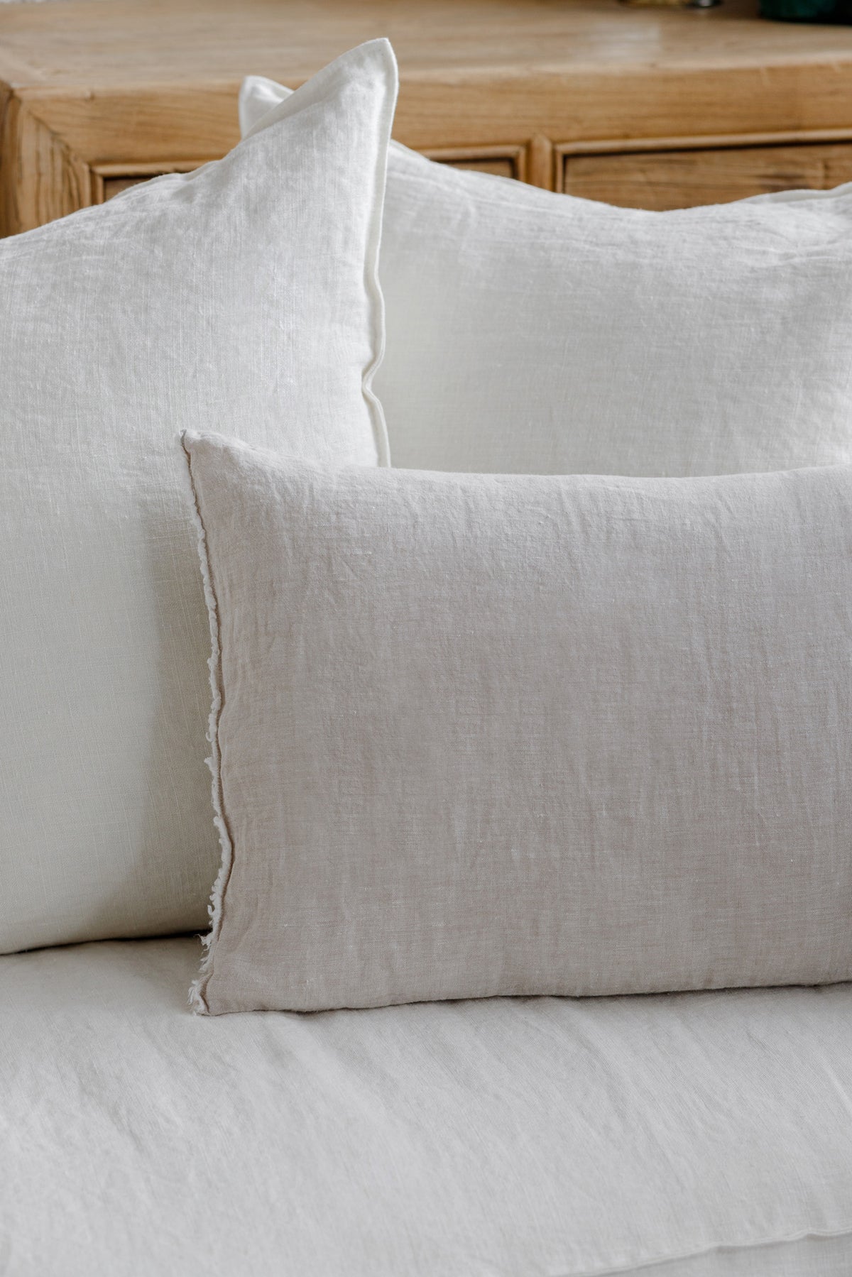 Coussin Lin Gallois – Jonquille – 42x42 Cm – Fait Main