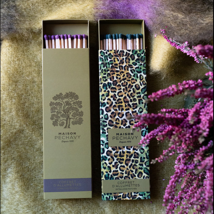 Coffret Léopard de 40 allumettes longues