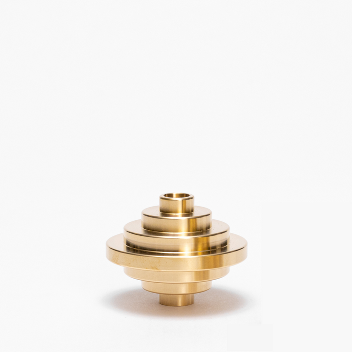 Bougeoir Art déco en laiton massif