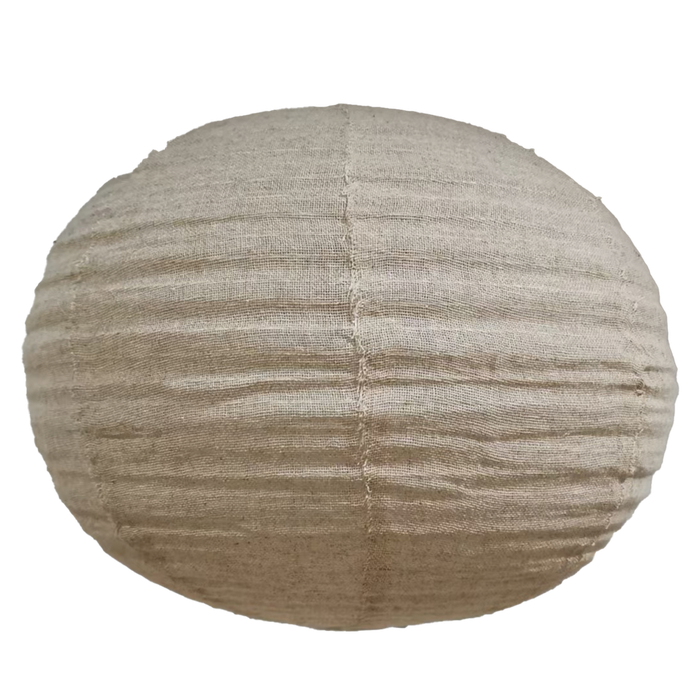Suspension boule en lin naturel - 3 tailles disponibles