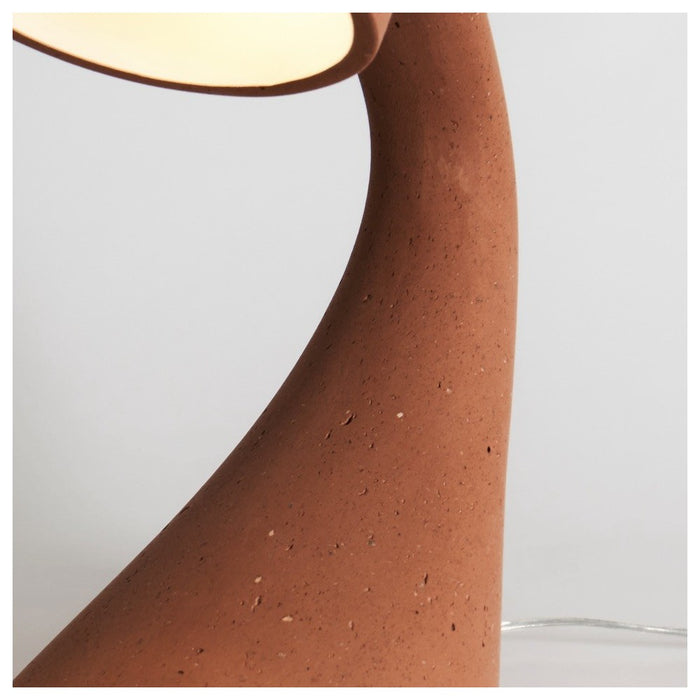 Lampe Invider à poser en papier journal recyclé et plâtre - 6 couleurs et 2 tailles disponibles