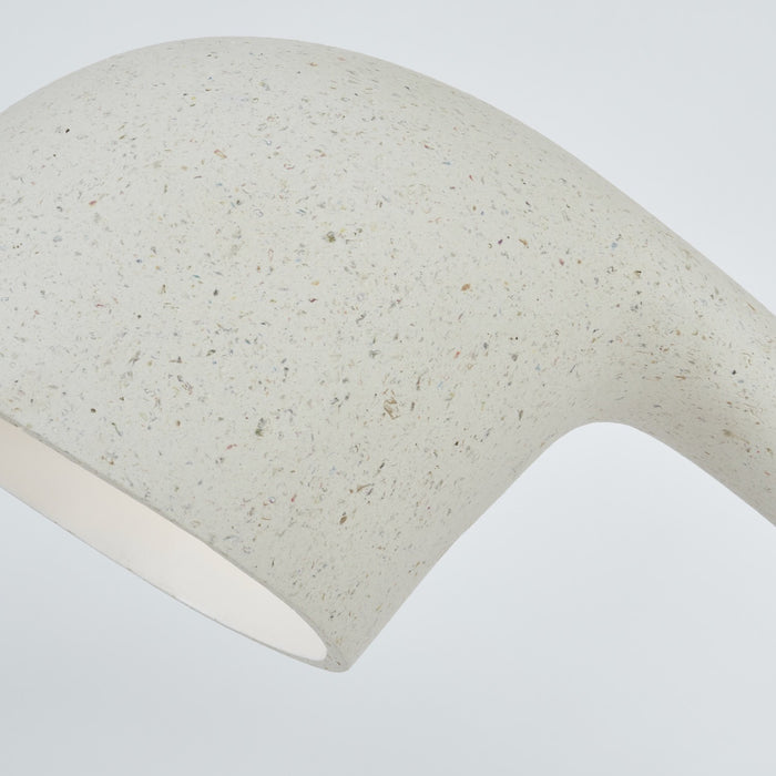 Lampe Invider à poser en papier journal recyclé et plâtre - 6 couleurs et 2 tailles disponibles