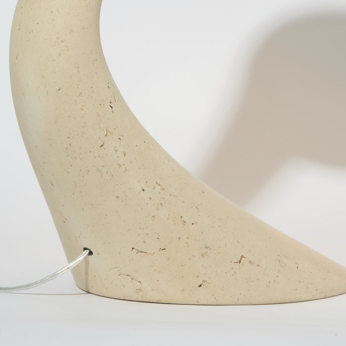 Lampe Invider à poser en papier journal recyclé et plâtre - 6 couleurs et 2 tailles disponibles