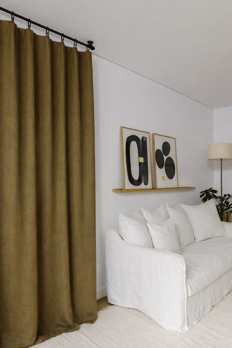 Rideau en lin - plusieurs couleurs disponibles