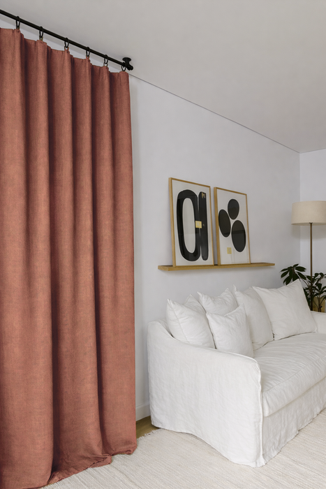 Rideau en lin - plusieurs couleurs disponibles